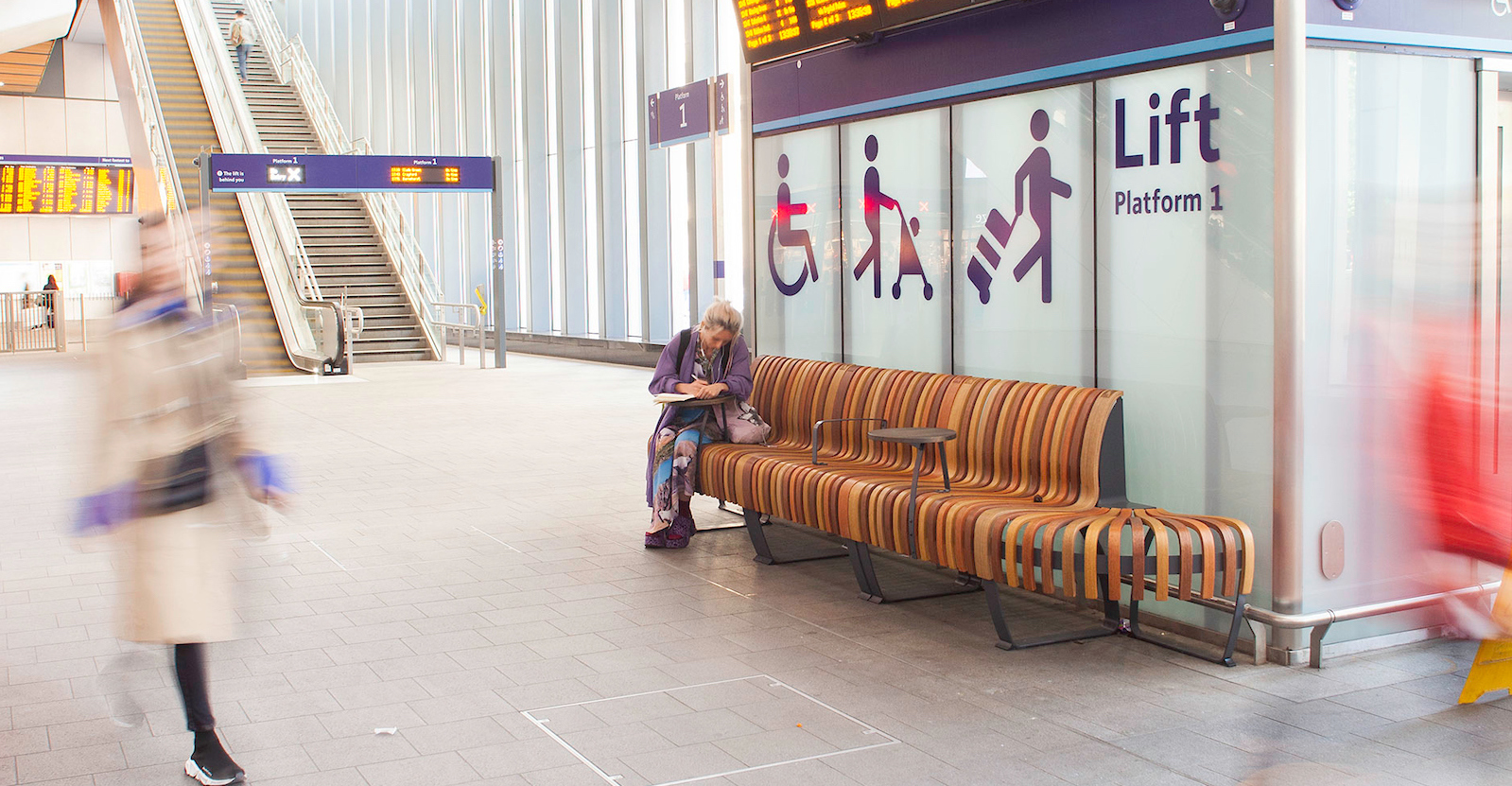 Interior design of London Bridge Station