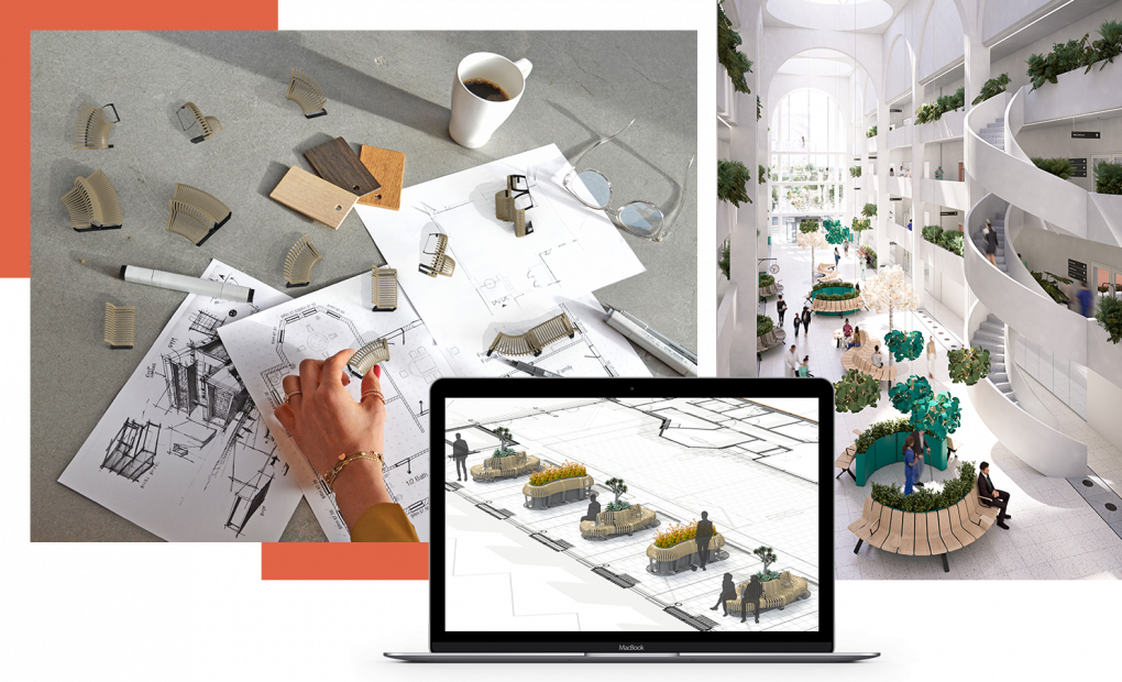 Public furniture in the art of placemaking Green Furniture Concept