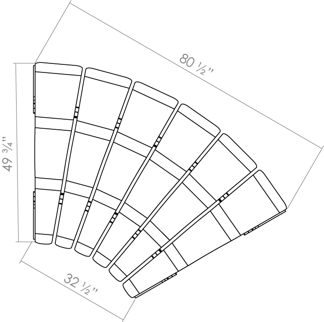 Ascent Double Back 60º (Top View)
