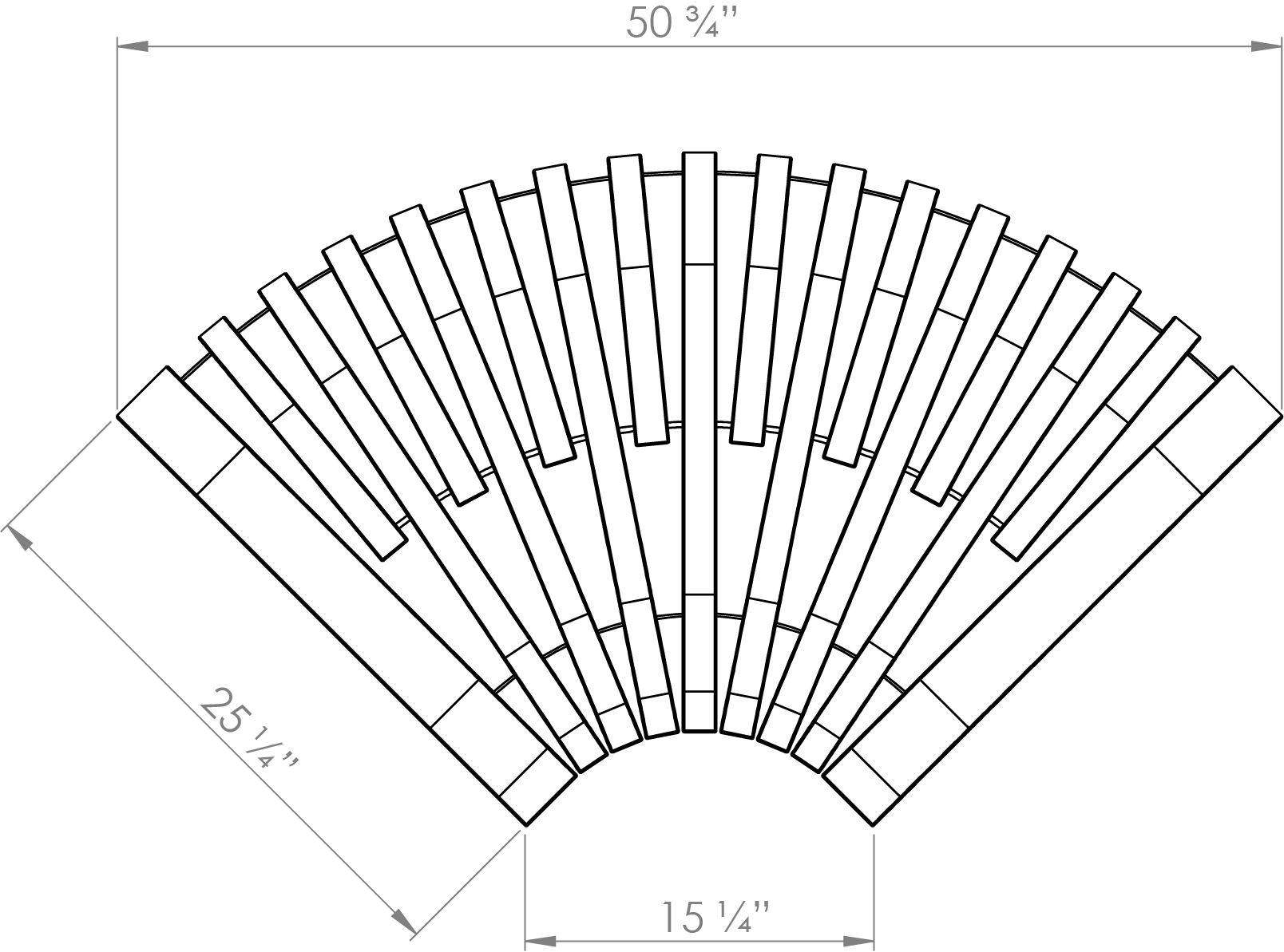 Nova C Back Convex 90° (Top View)