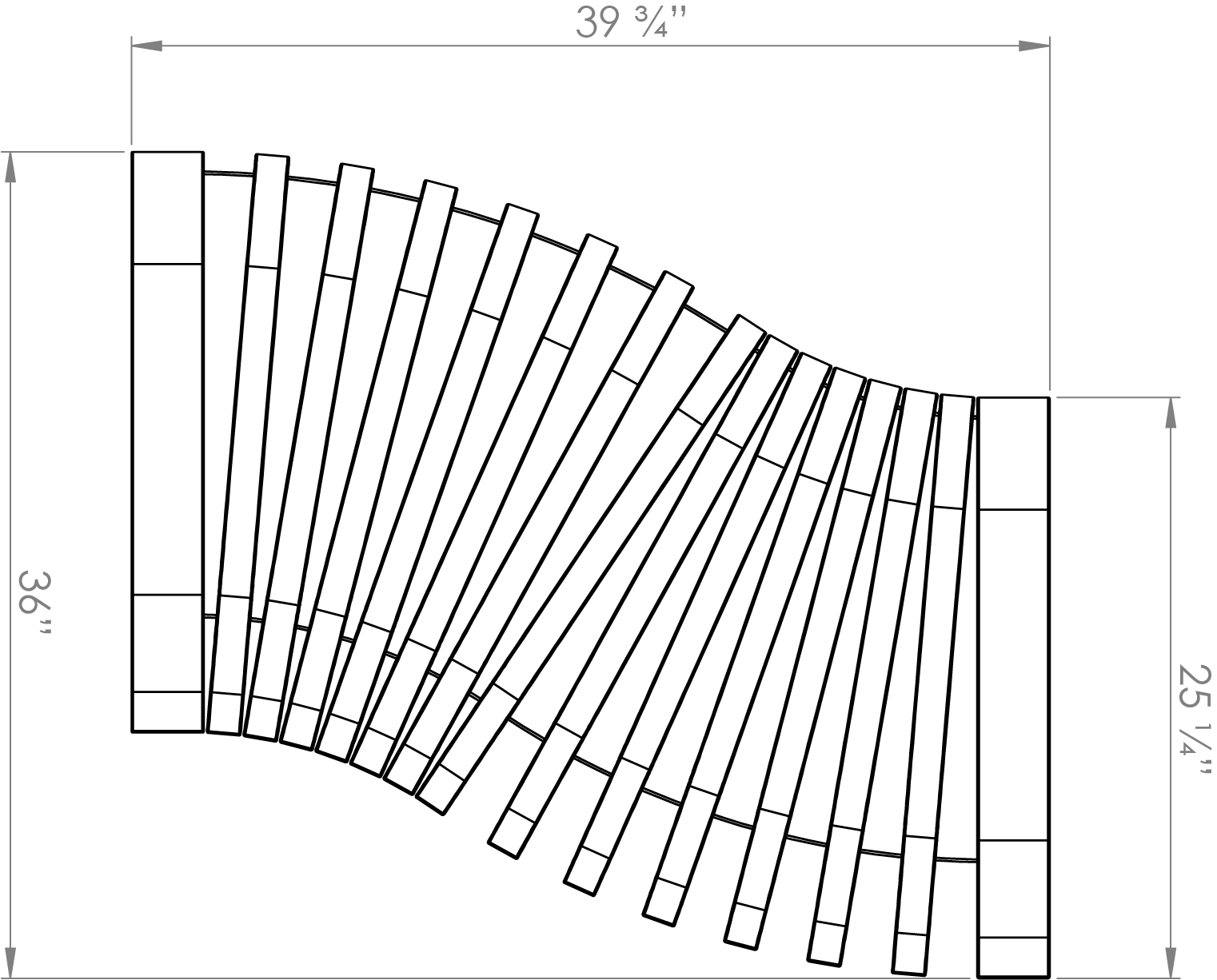 Nova C Back S-Curve L (Top View)
