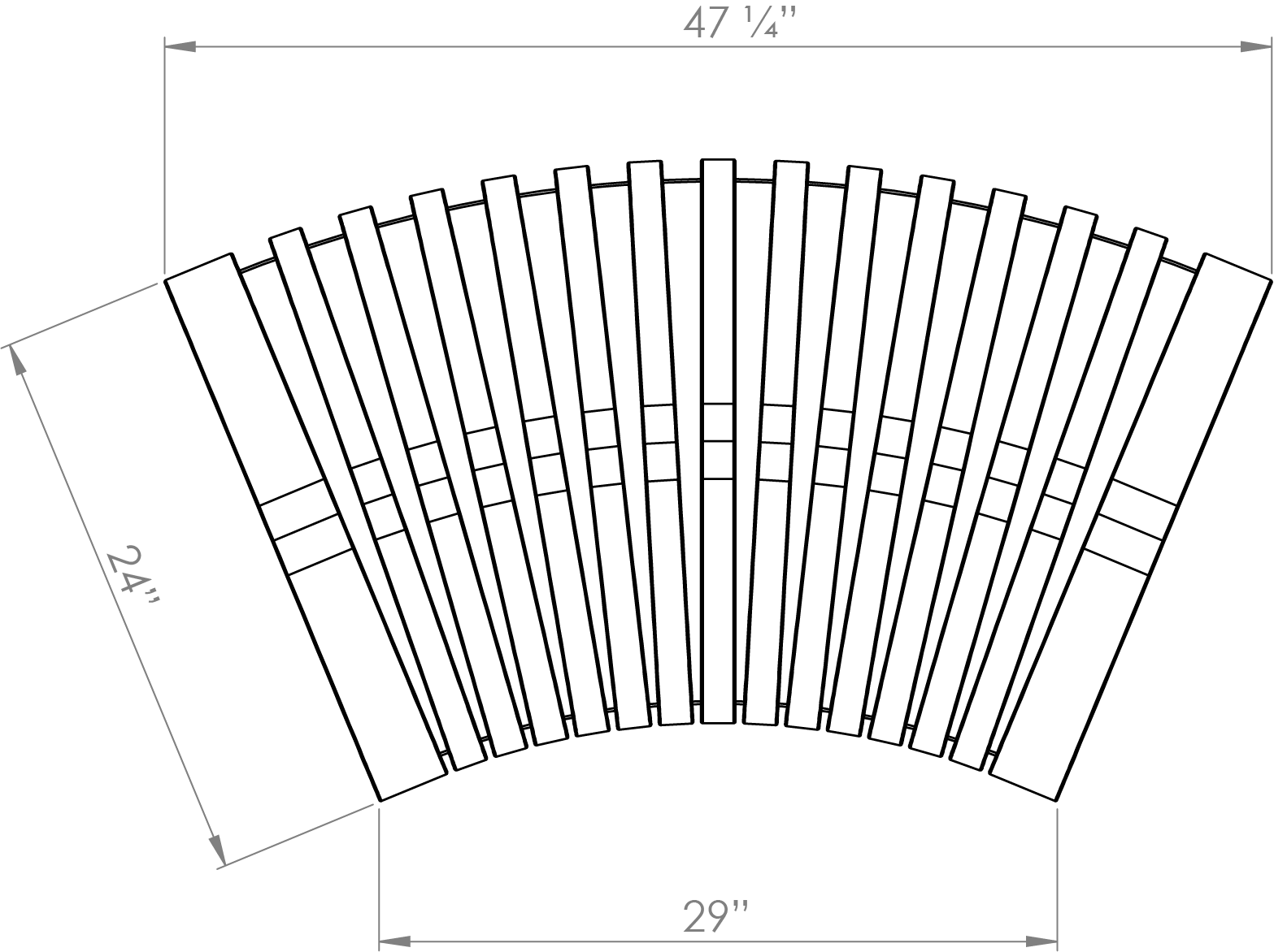 Nova C Bench 45° (Side View)