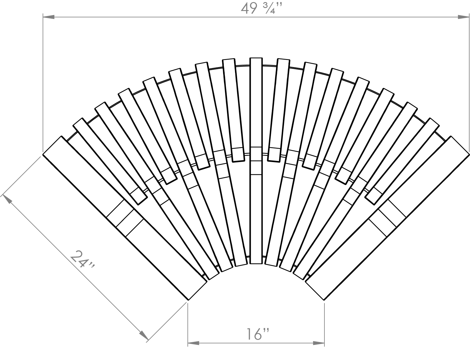 Nova C Bench 90° (Top View)