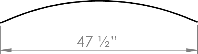 Nova C Divider Concave 45° (Top View)