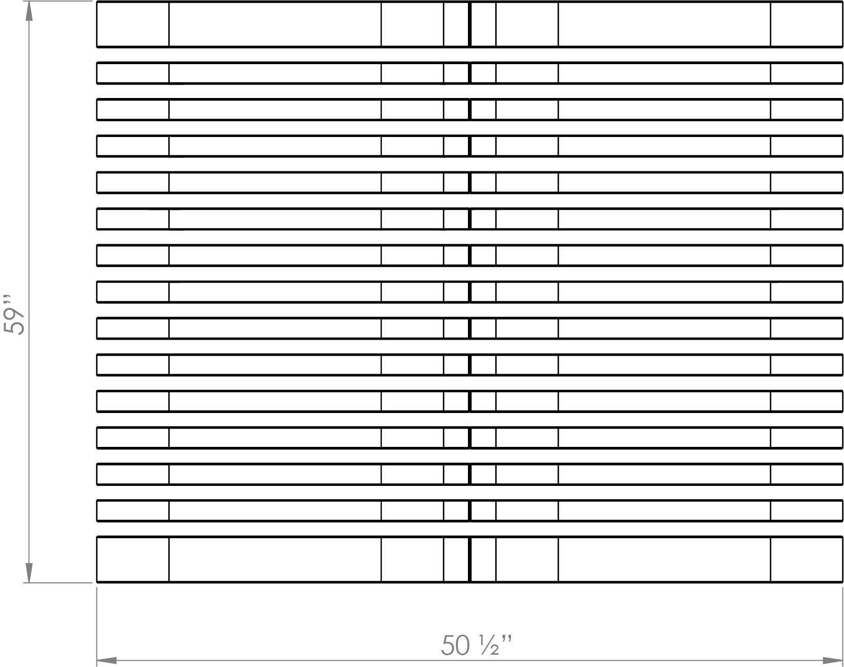 Nova C Double Back 150 (Top View)