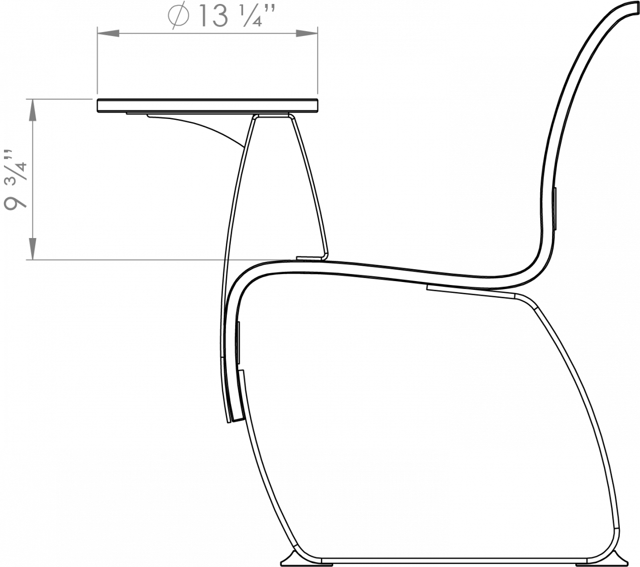 Nova C Table (Side View)