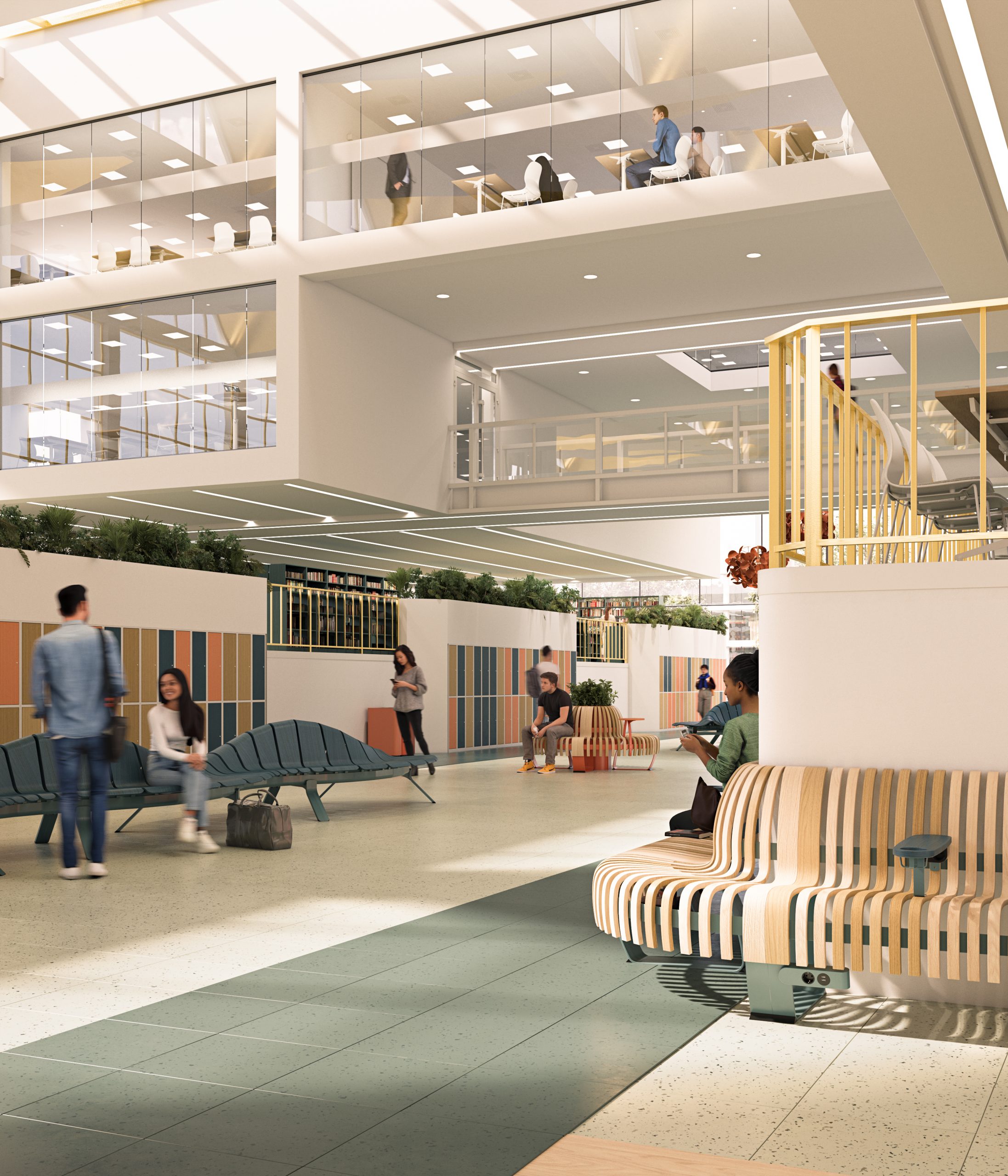 modular seating in school environment