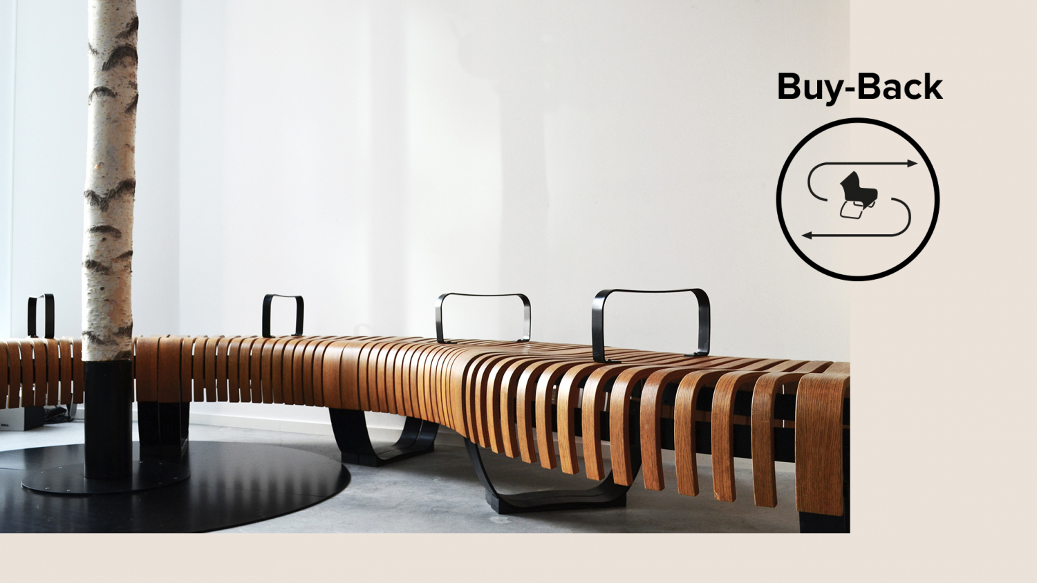 Buy Back seamless bench in Halmstad