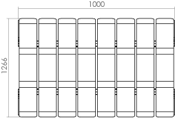 Ascent Double Back and Bench top view