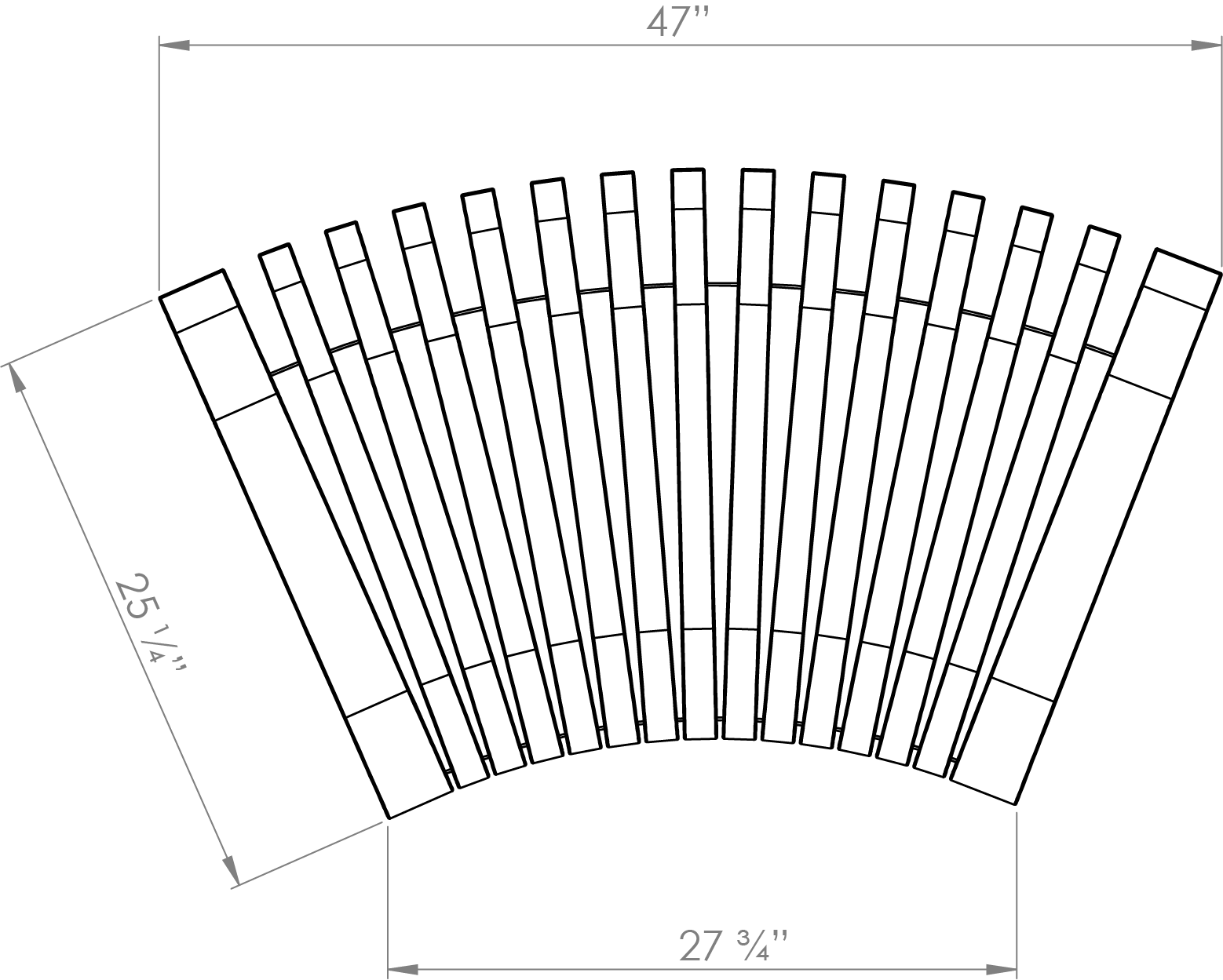 Nova C Back Concave 45° (Top View)