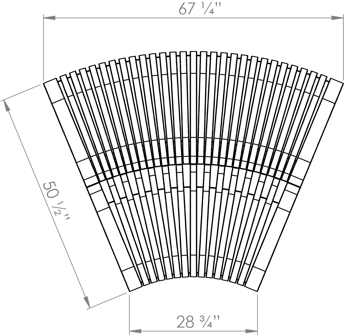 Nova C Double Bench 45° (Top View)