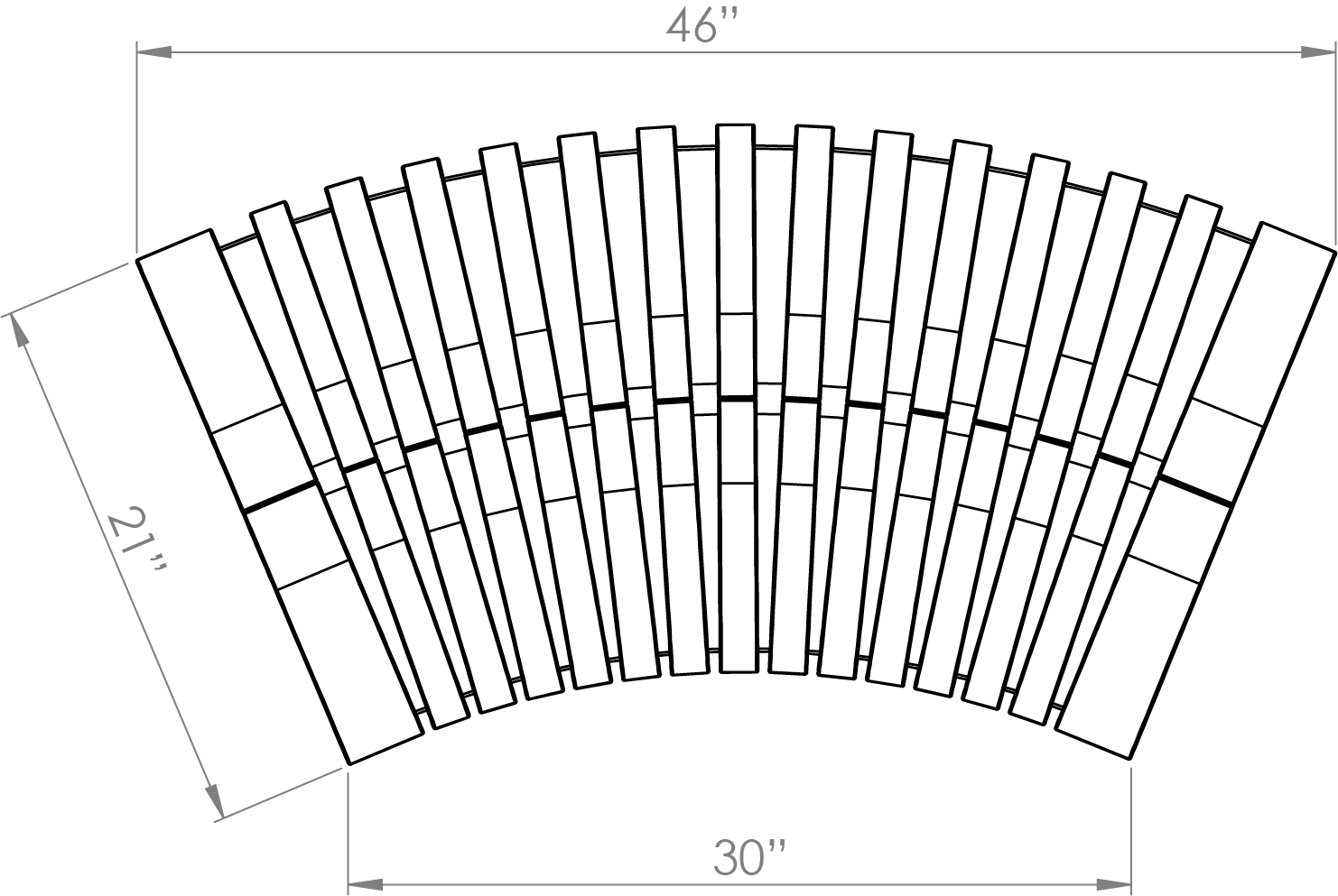 Nova C Double Perch 45° (Top View)