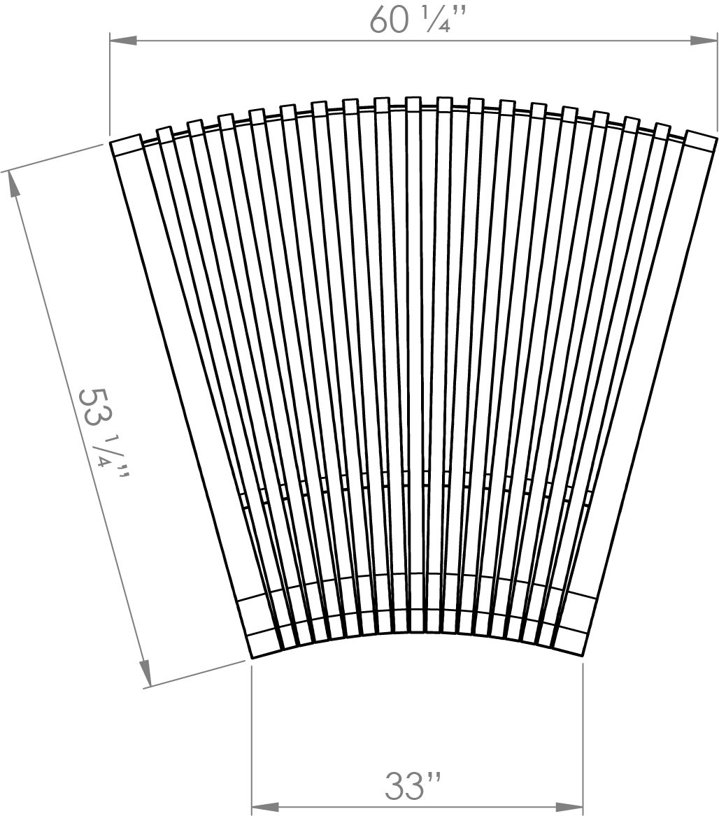 Nova C Lounge Convex 30° (Top View)
