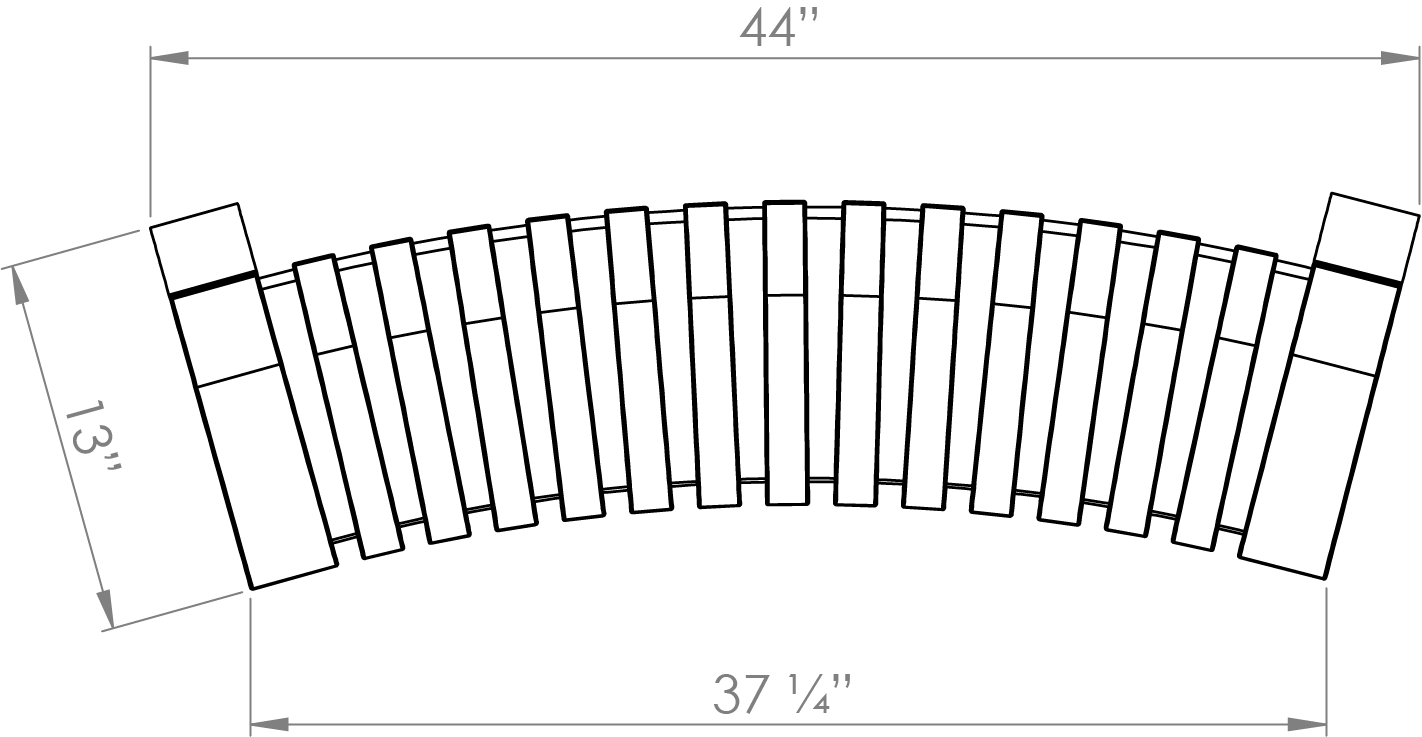 Nova C Perch Concave 30° (top View)