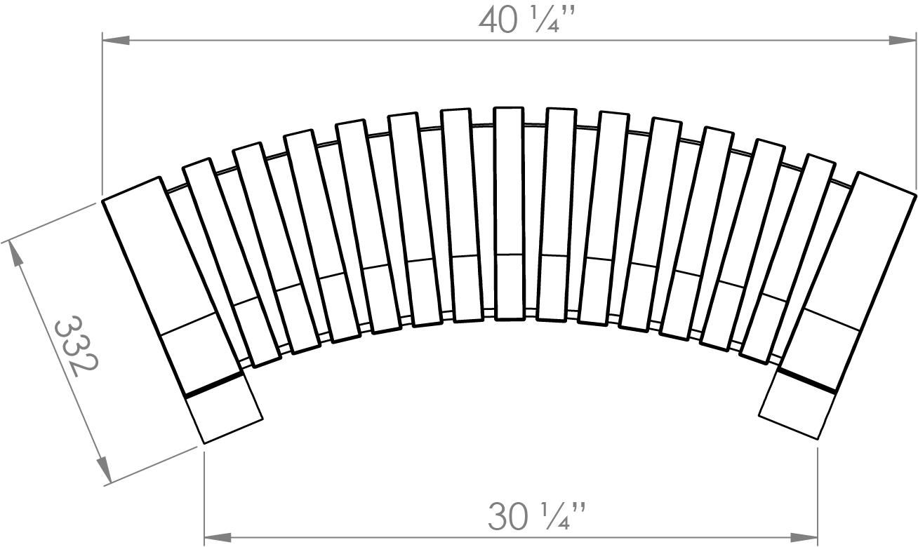 Nova C Perch Convex 45° (top View)