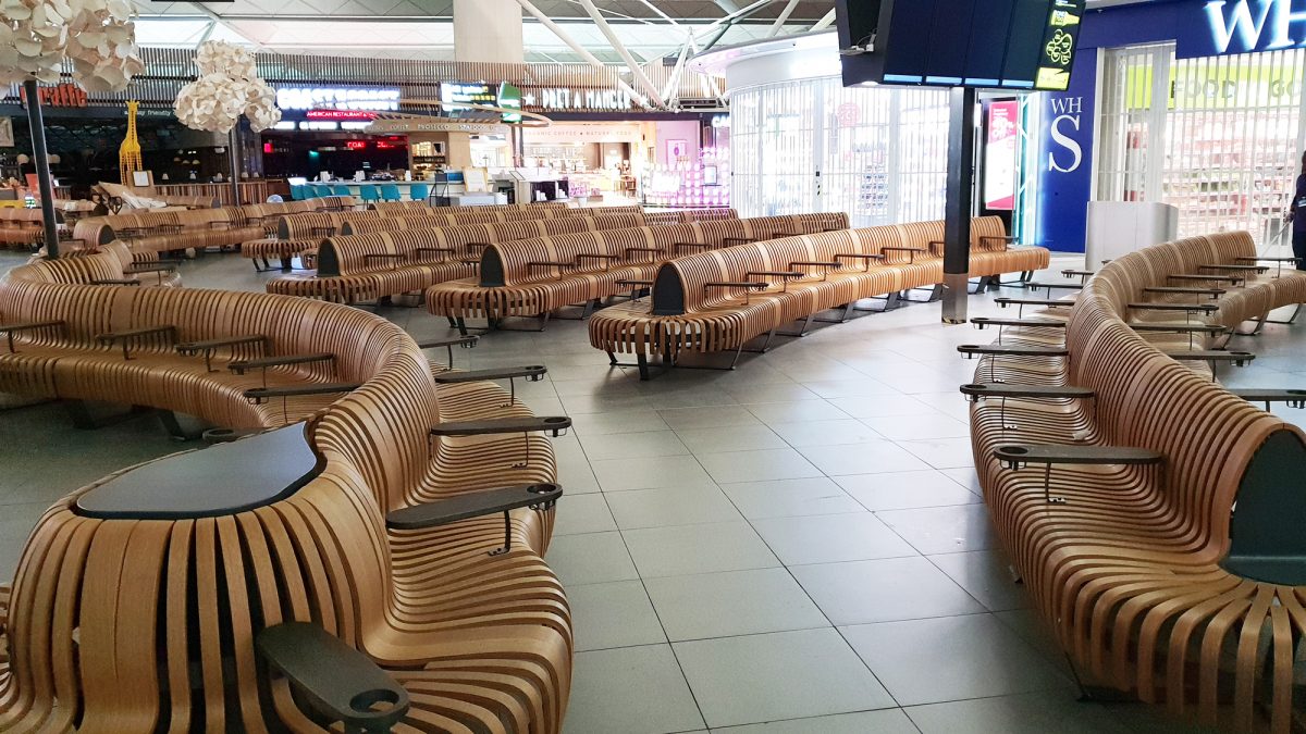 London Stansted Airport Green Furniture Concept