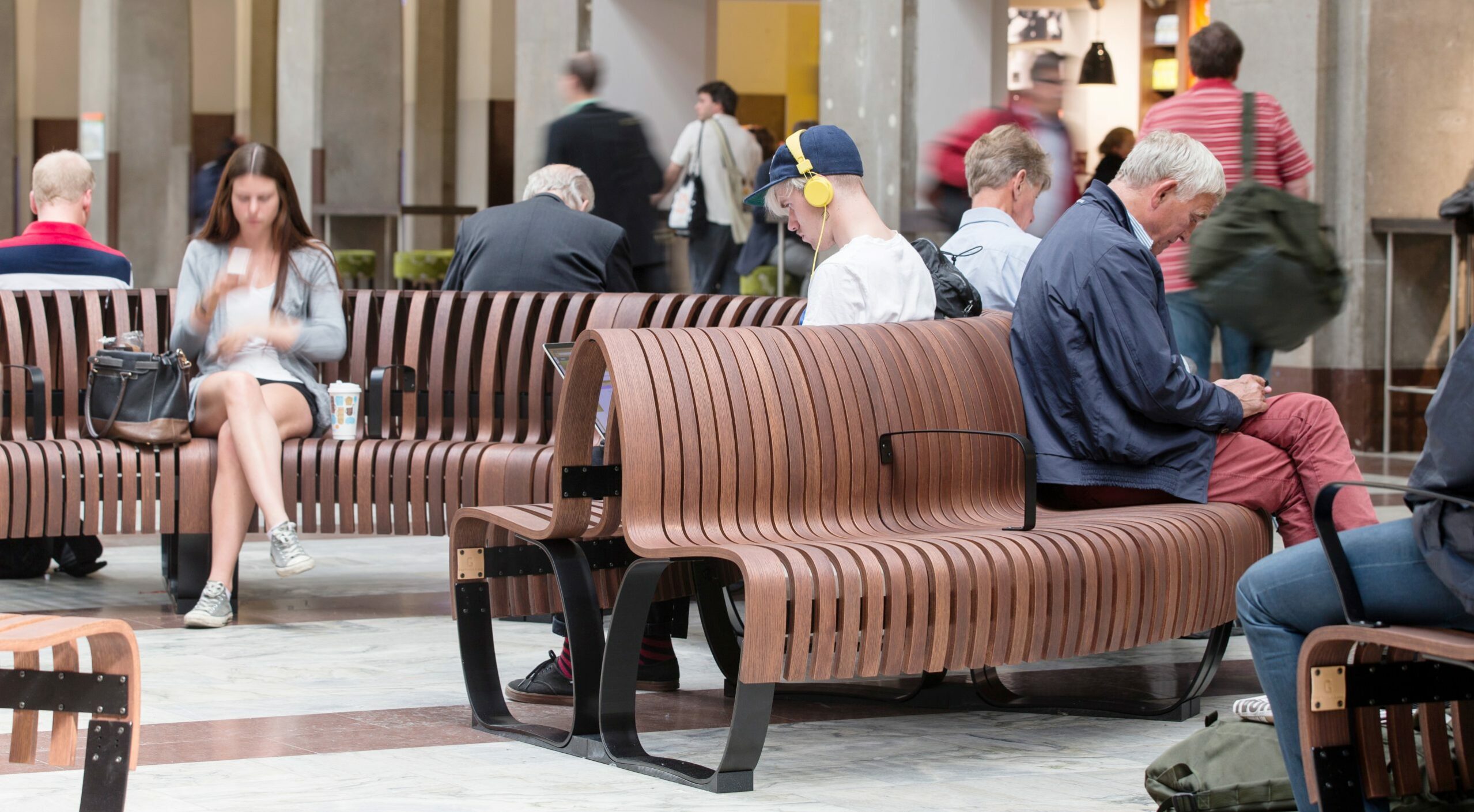 modular furniture Stockholm central station