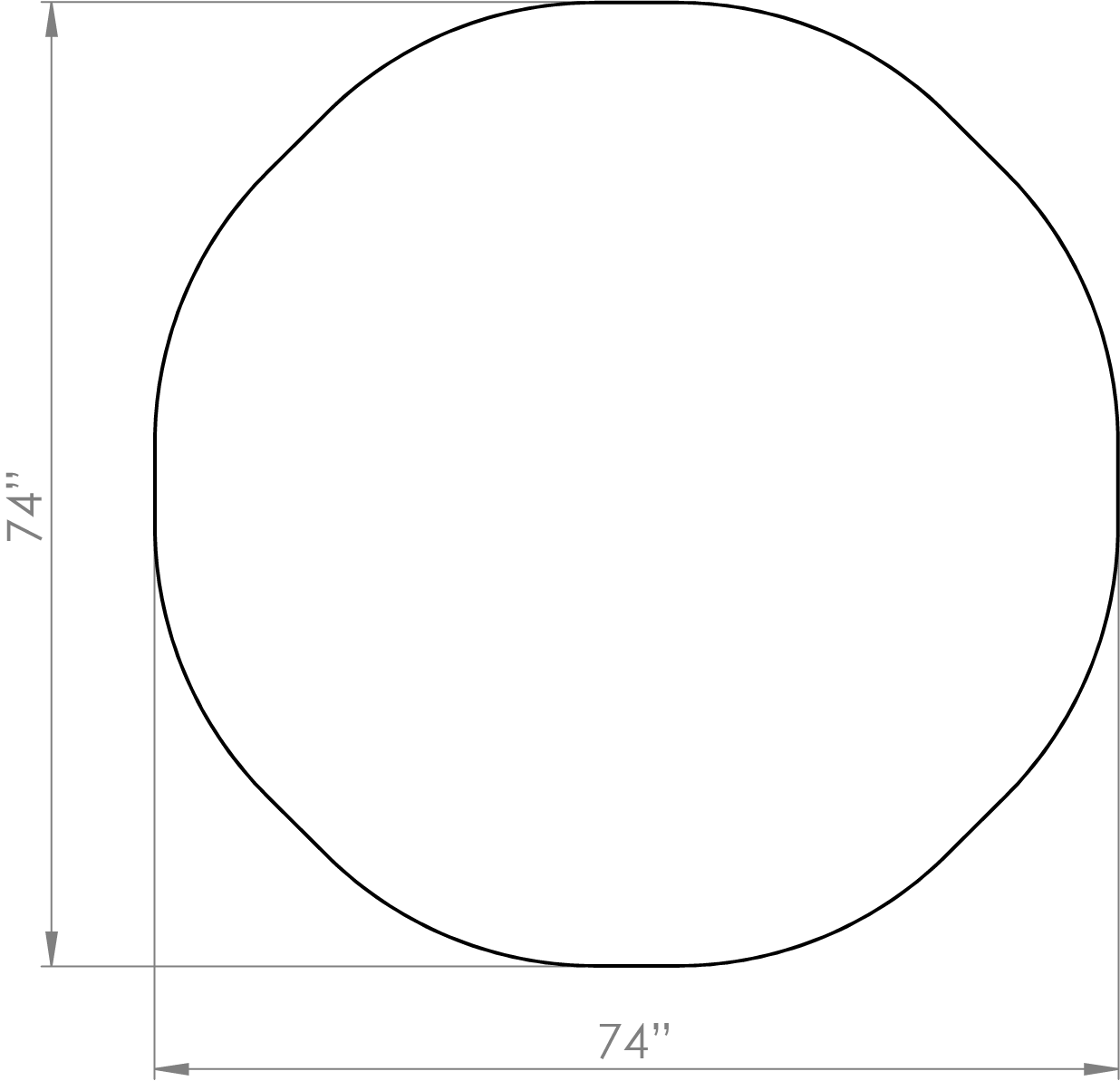 Planter Divider Circle (Top View)