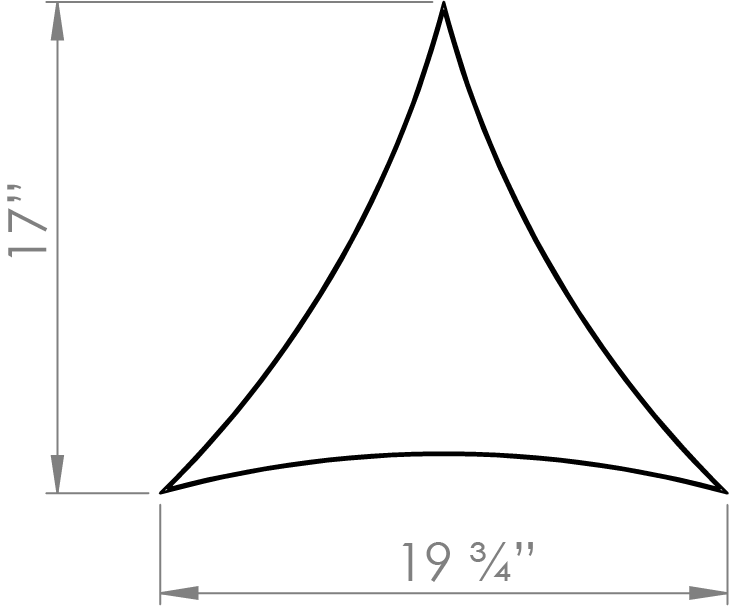 Planter Divider Crossroad 3 Small (Top View)