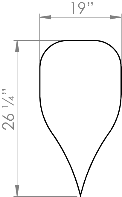 Planter Divider Droplet (Top View)
