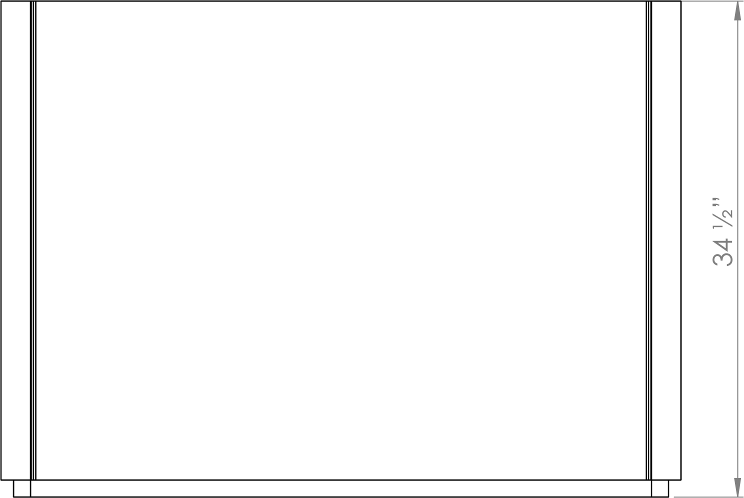 Planter Divider Straight (Side View)
