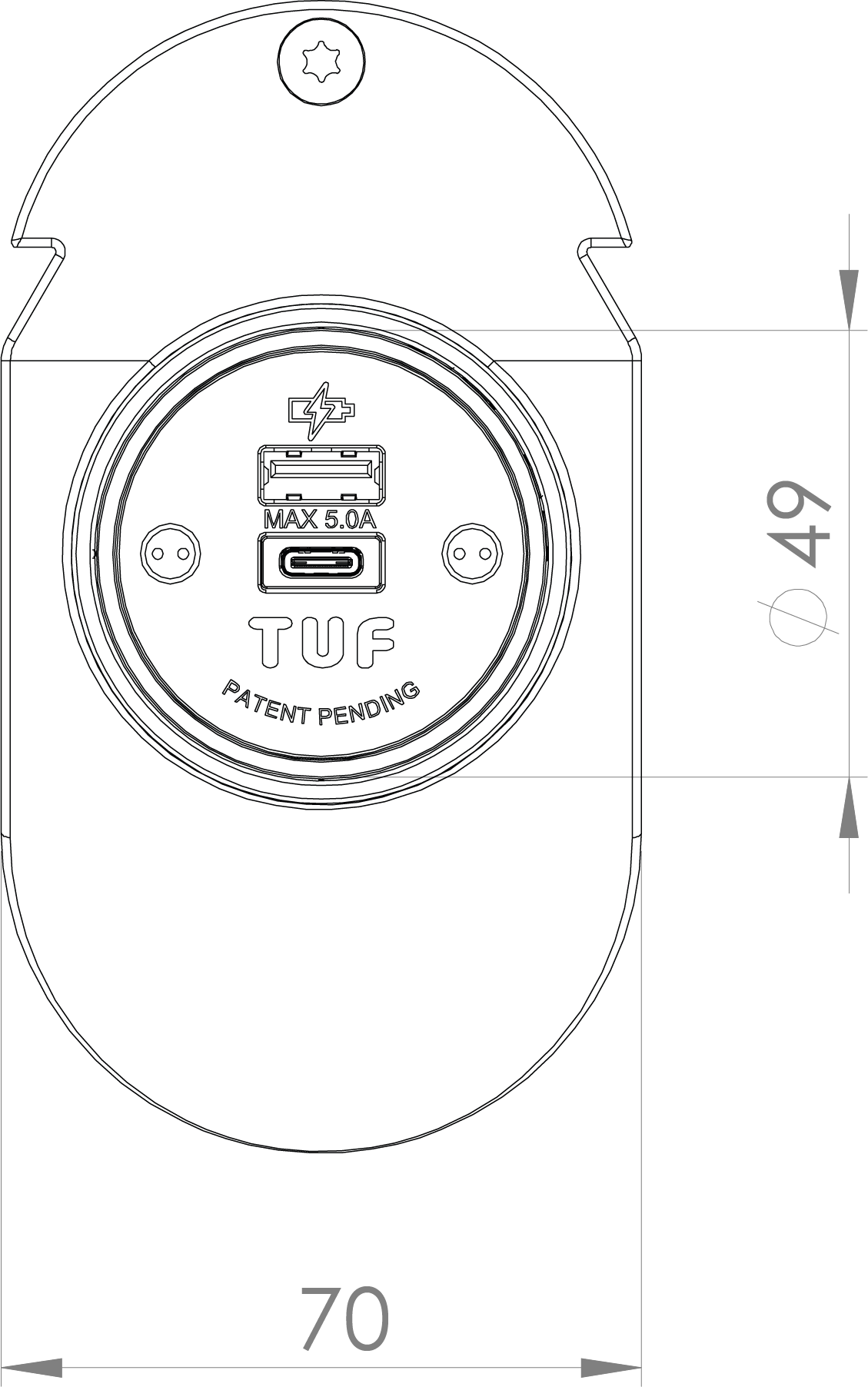 Ascent barrierefreies Ladegerät vorne