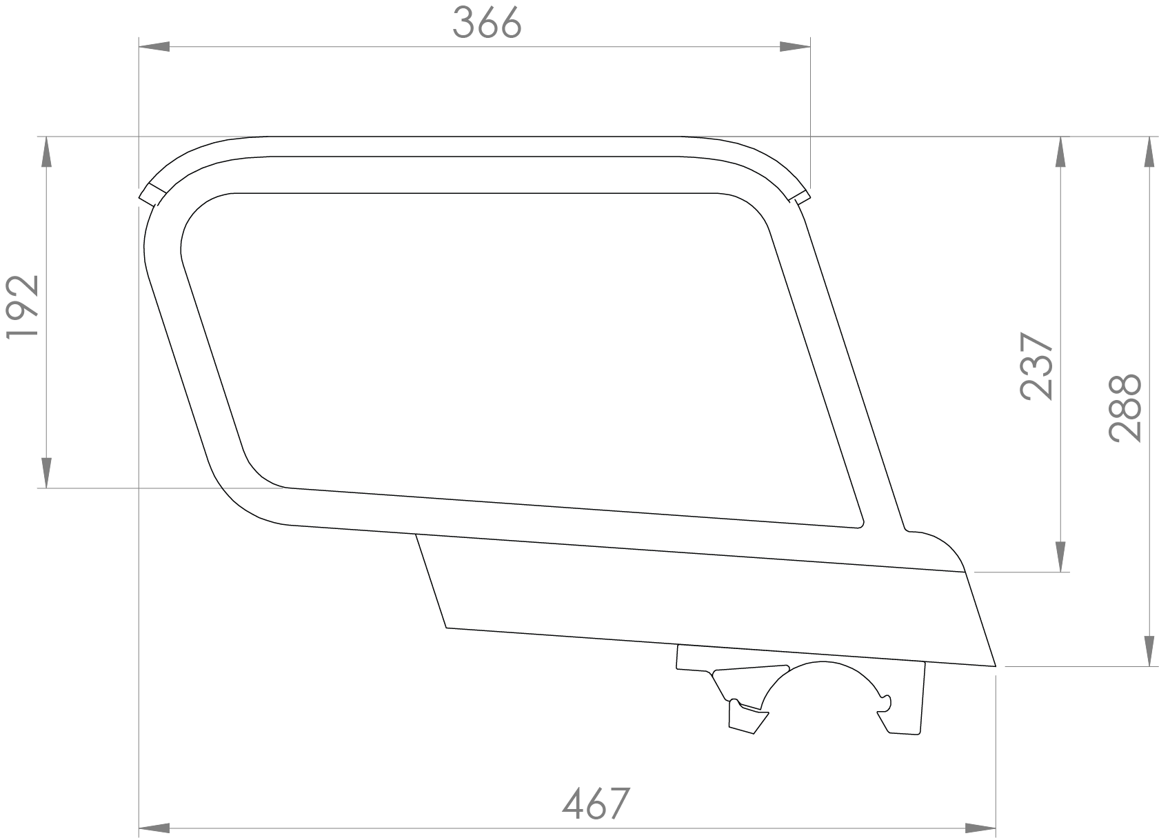 Ascent barrierefreie Übergangsarmlehne