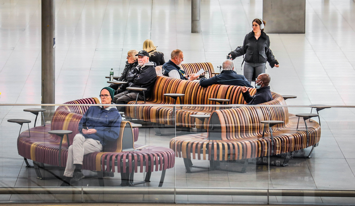 Nova C seating from Green Furniture Concept at London Waterloo railway station