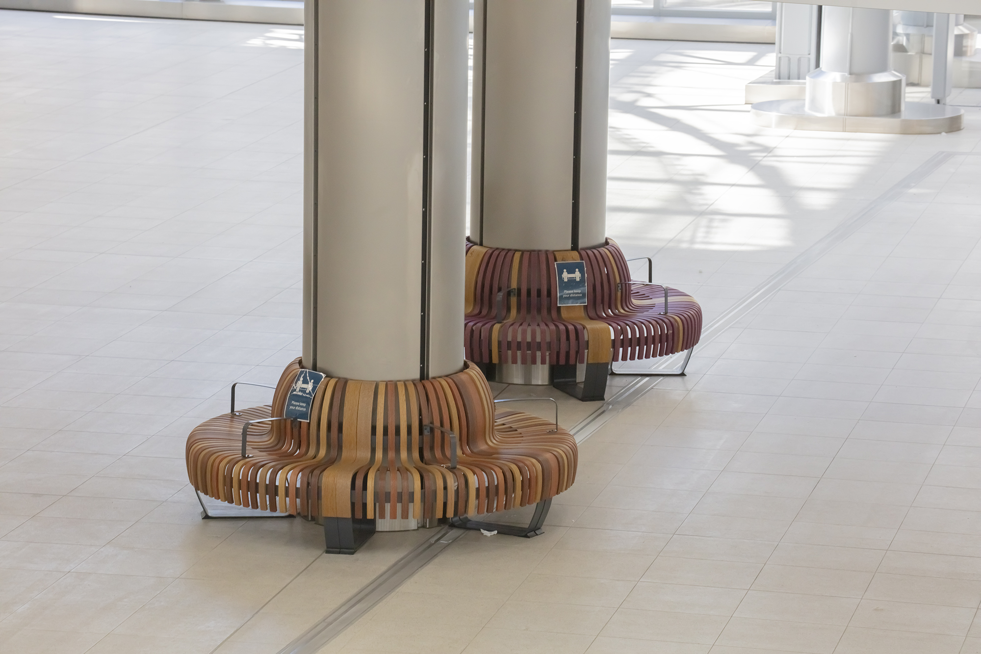 Nova C seating from Green Furniture Concept at London Waterloo railway station